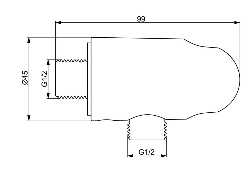 Oras Group - Wall coupling for shower hose 290019