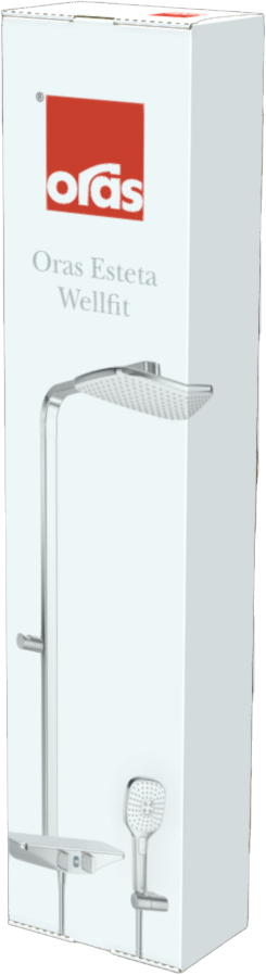 Oras Esteta Wellfit - Shower system, 6 V, Bluetooth