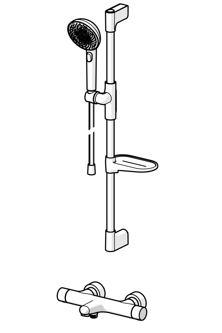 Oras Aurelia - Bath and shower faucet with shower set 4749-33