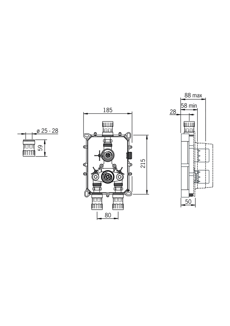 Oras - Body for shower faucet