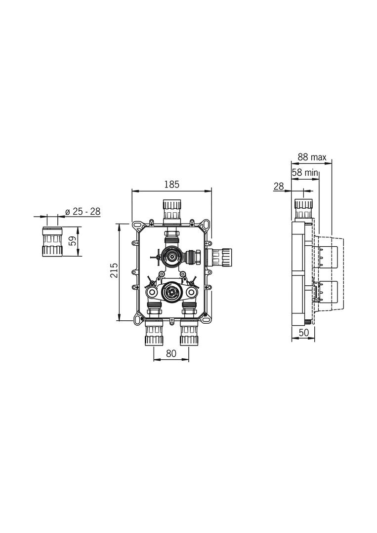 Oras - Body for bath and shower faucet 7118