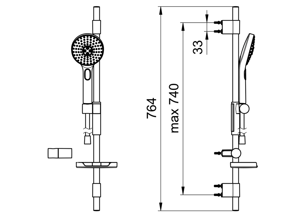 Oras Hydractiva - Shower set 423