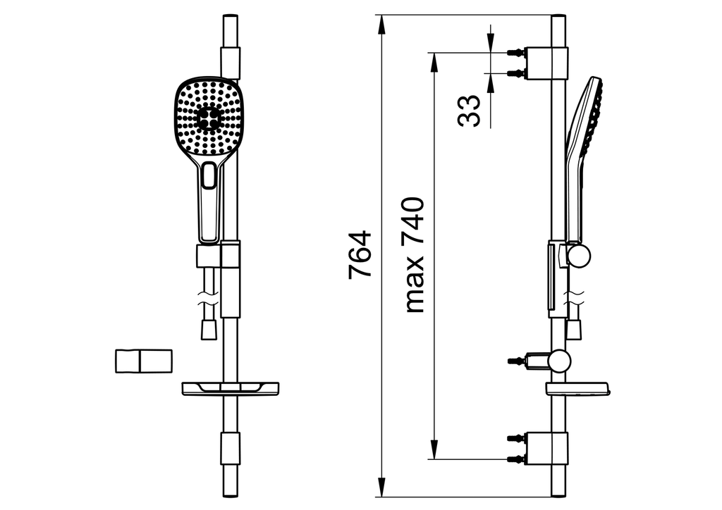 Oras Hydractiva Style - Shower set