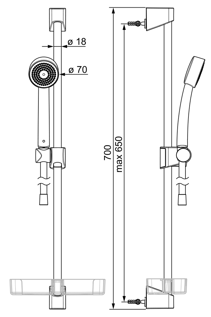 Oras Apollo - Shower set 530