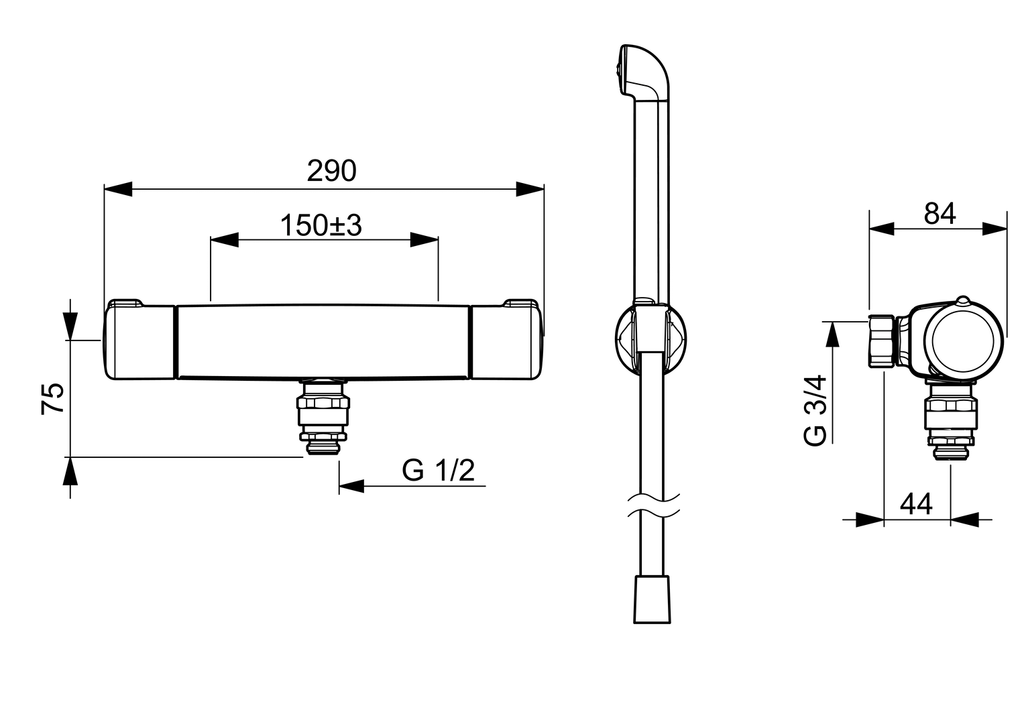 Oras Nova - Shower faucet 7484