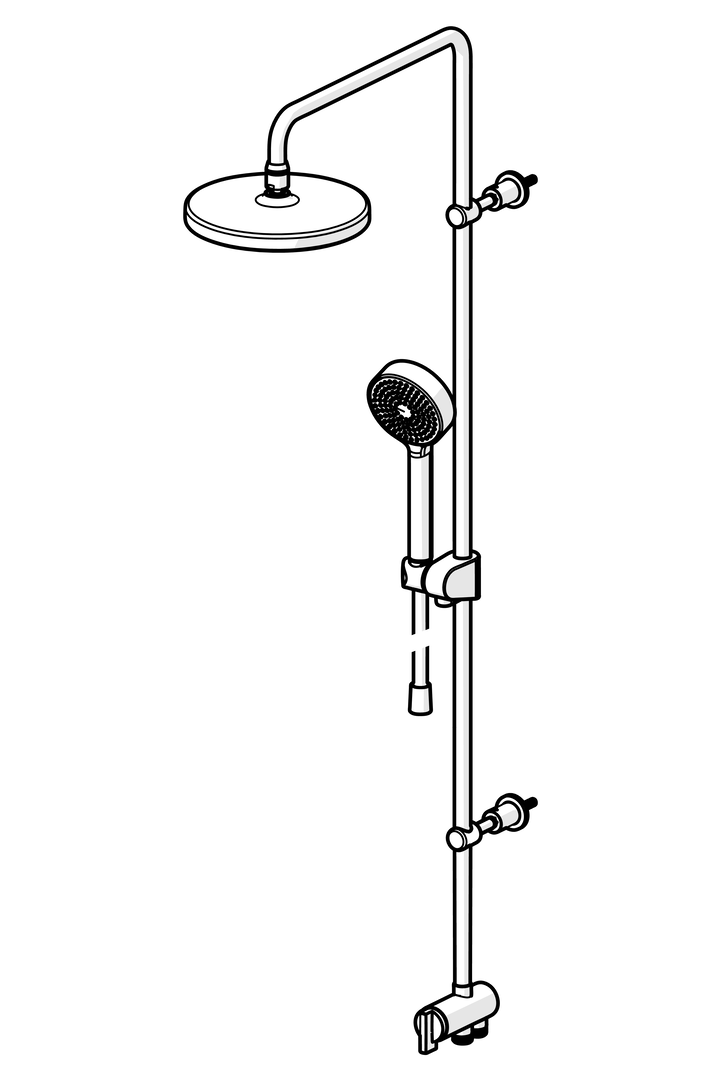 Oras Apollo - Overhead shower set