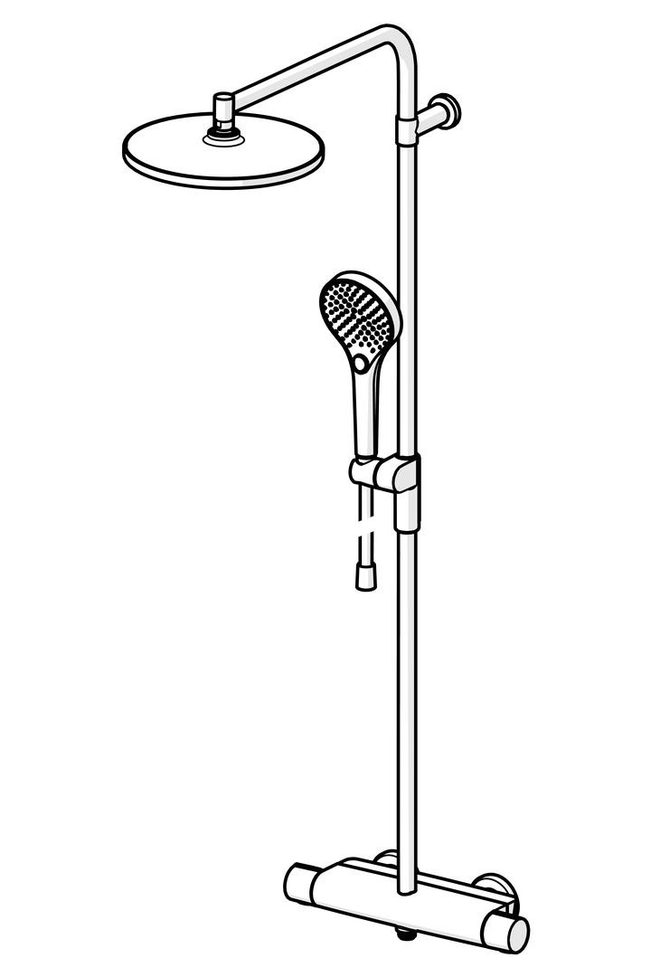 Oras Optima Style - Shower system 7192N-33