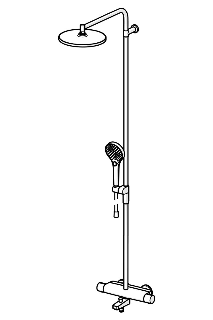 Oras Optima Style - Shower system 7193N-33