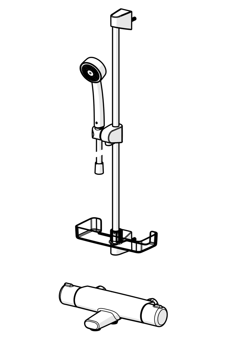 Oras Nova - Shower faucet with shower set 7448