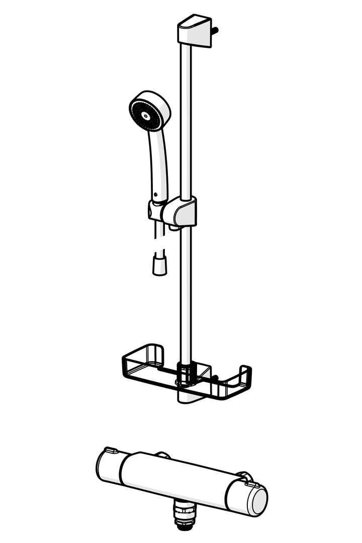 Oras Nova - Shower faucet with shower set 7495