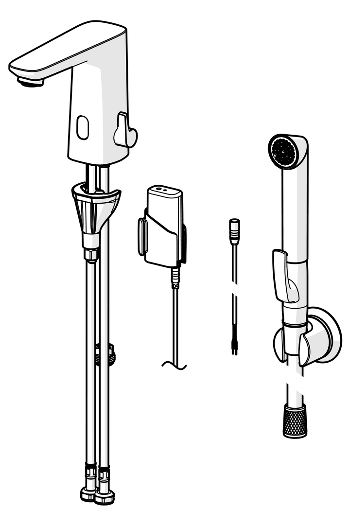 Oras Electra Digital - Washbasin faucet, 3 V, Bluetooth 9222FZ-33