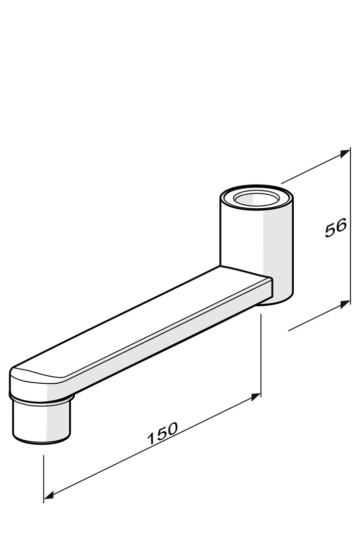 Oras Group - Spout, L=150