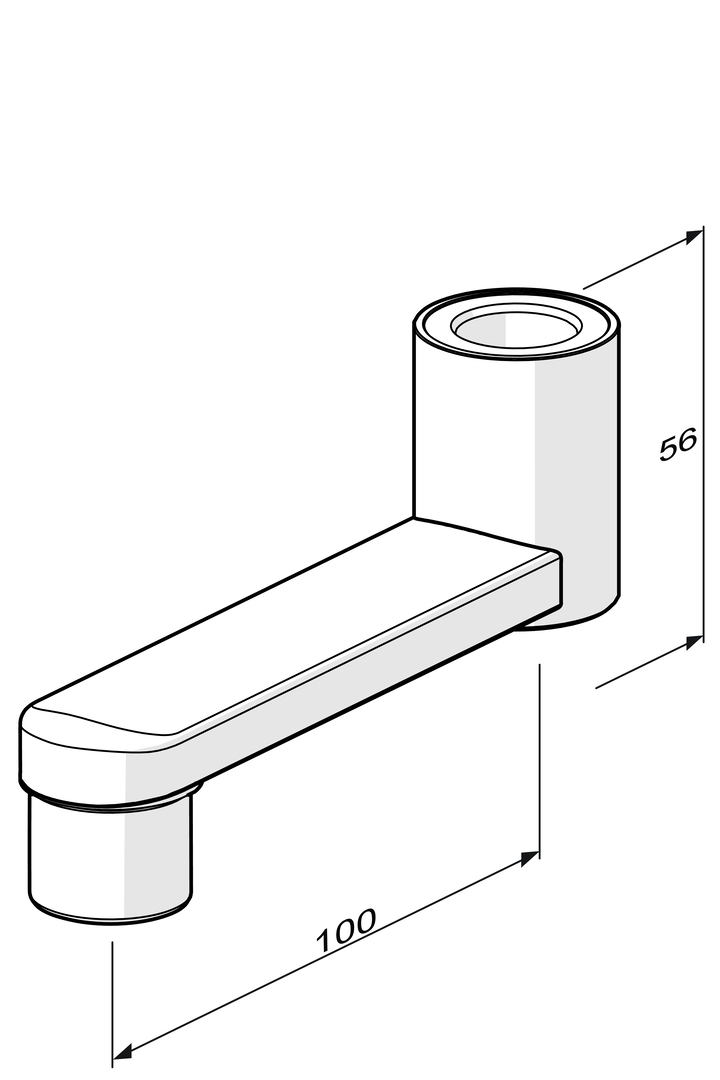 Oras Group - Spout, L=100