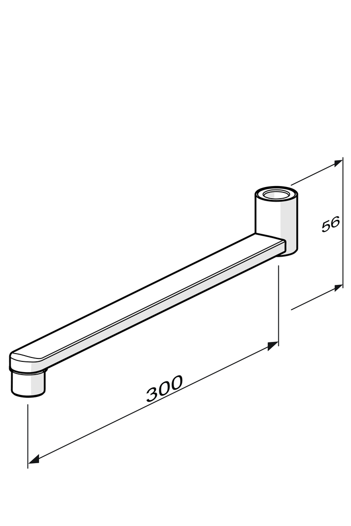 Oras Group - Spout, L=300