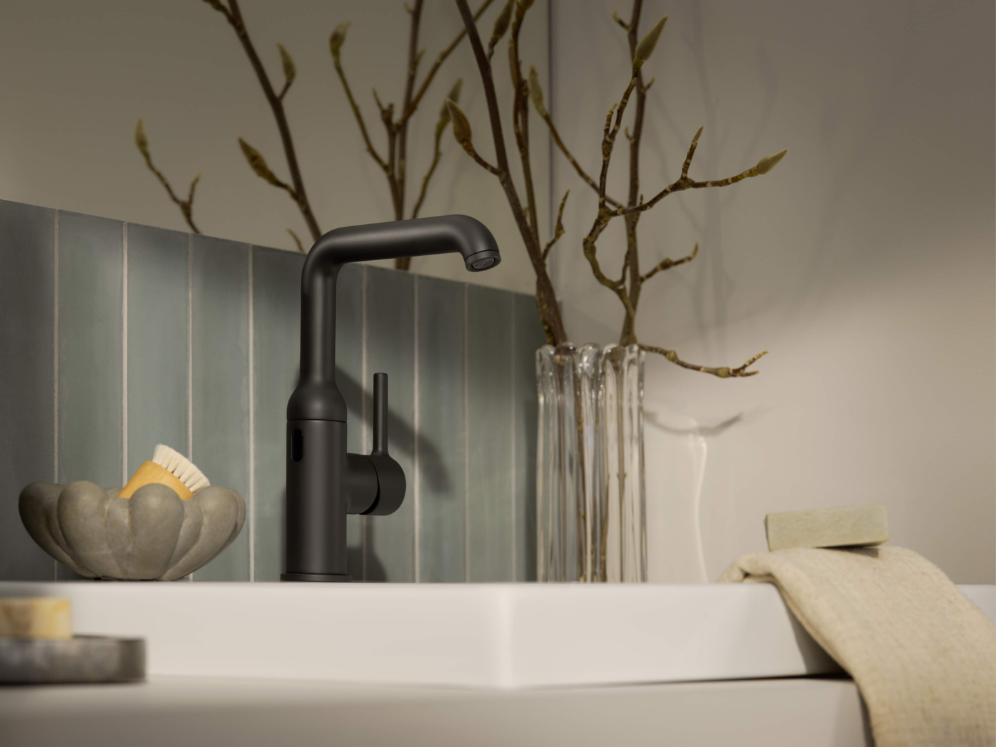 Oras Optima Style Hybrid - Washbasin faucet, 3 V, Bluetooth 2611FHZ-33