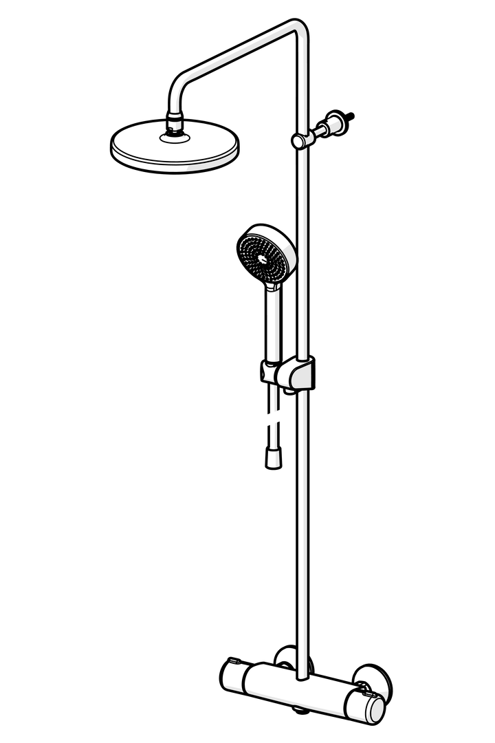 Oras Nova - Shower system 7402-33