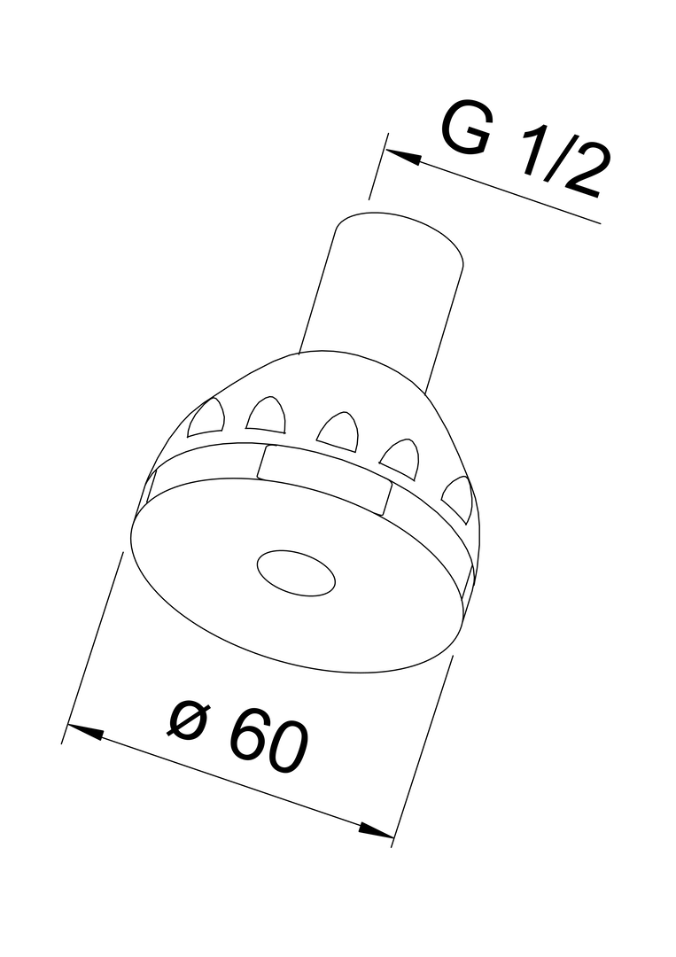 Oras - Shower screen, 12 l/min