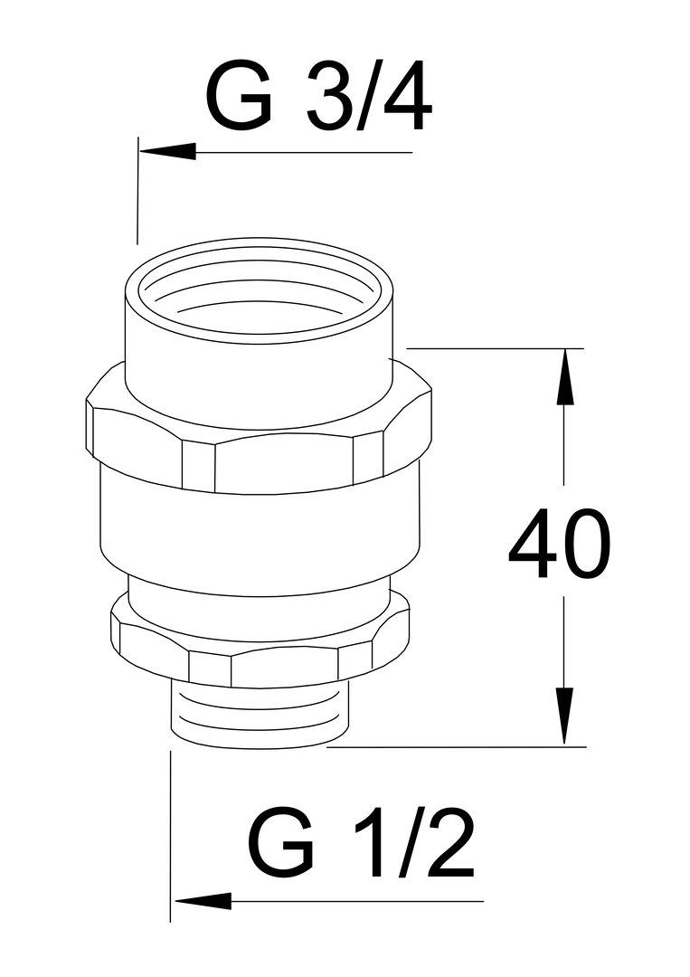 Oras - Vacuum breaker, Type HB 261033