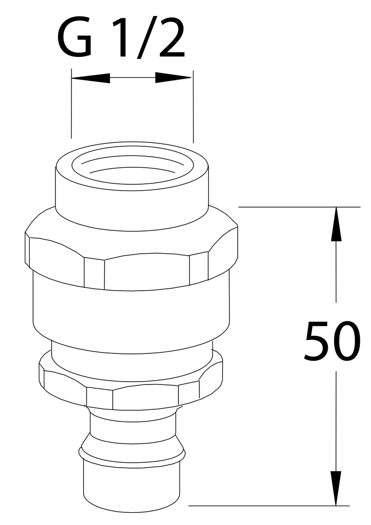 Oras - Vacuum breaker, Type HB 261041