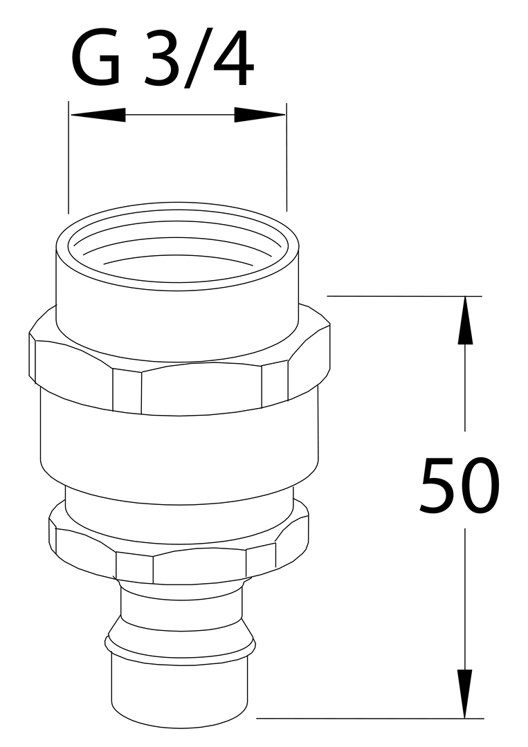 Oras - Vacuum breaker, Type HB 261042