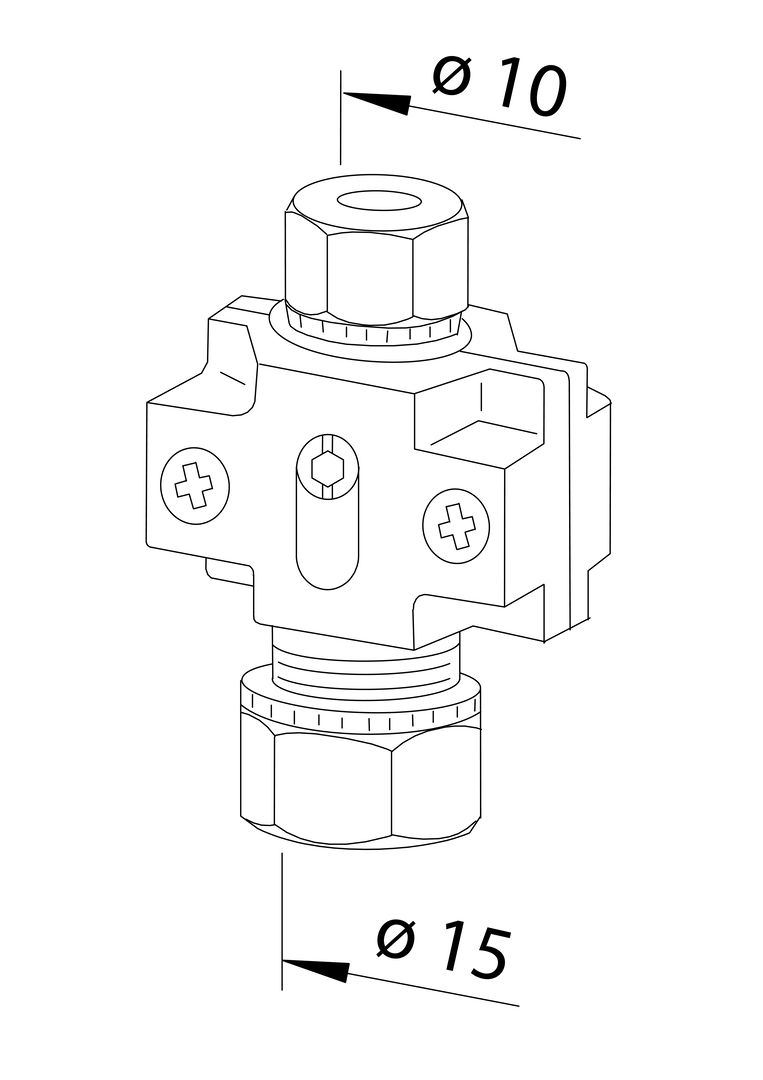 Oras - Ball stop valve, 10x15
