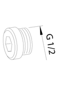 Oras - Hexagonal plug, G1/2