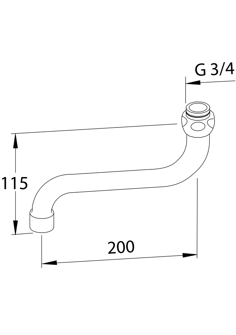 Oras - Swivel spout, L=200 211420