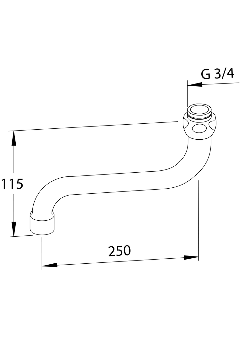 Oras - Swivel spout, L=250 211425