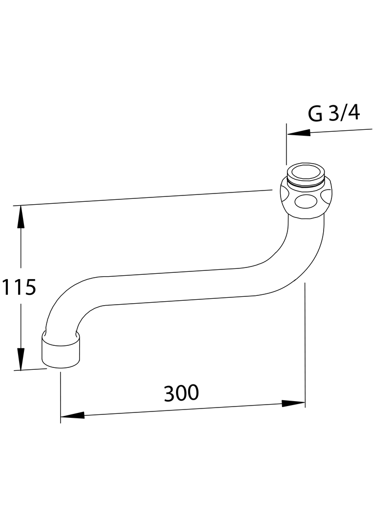 Oras - Swivel spout, L=300 211430