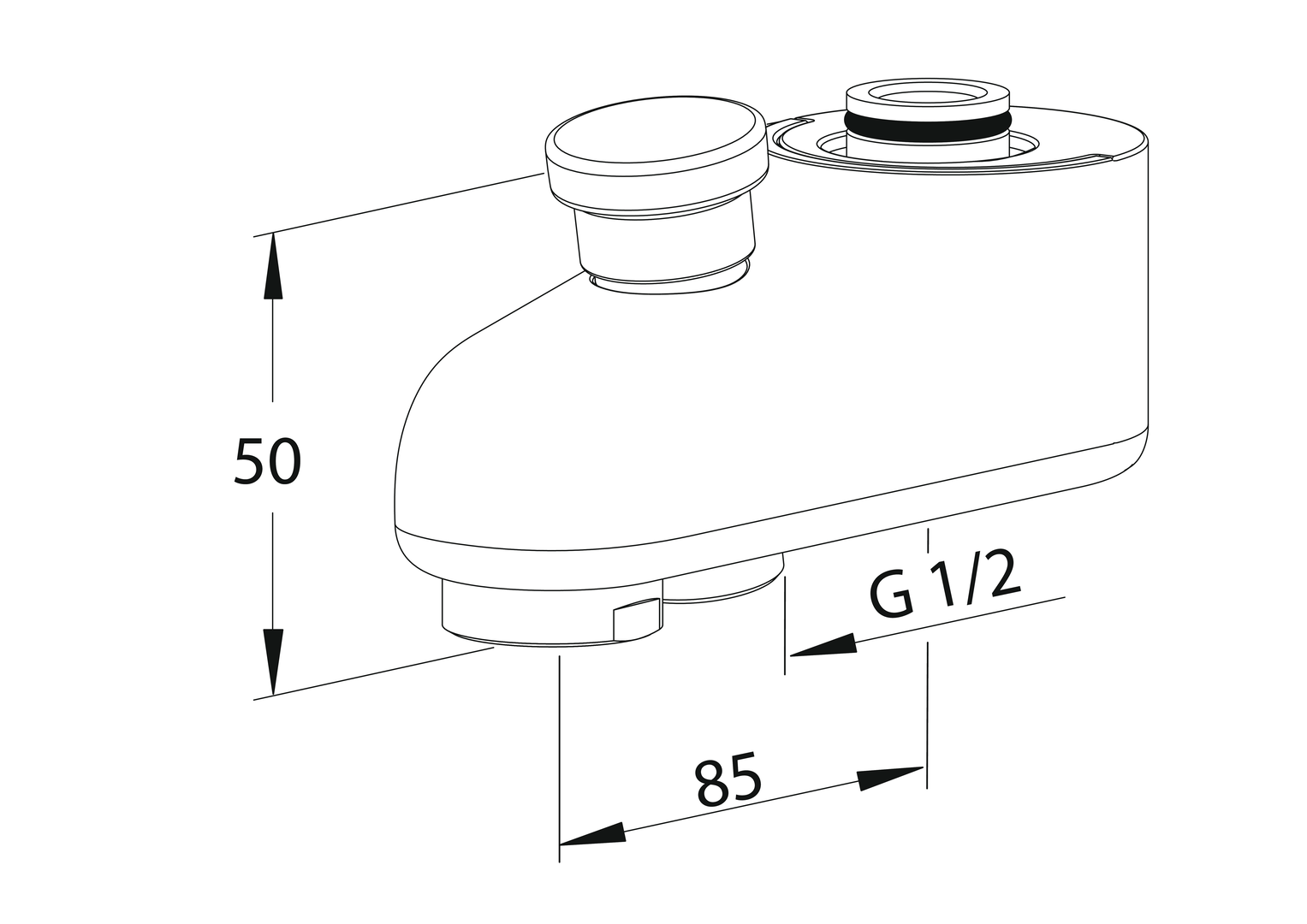 Oras - Diverter spout, L=85 221230