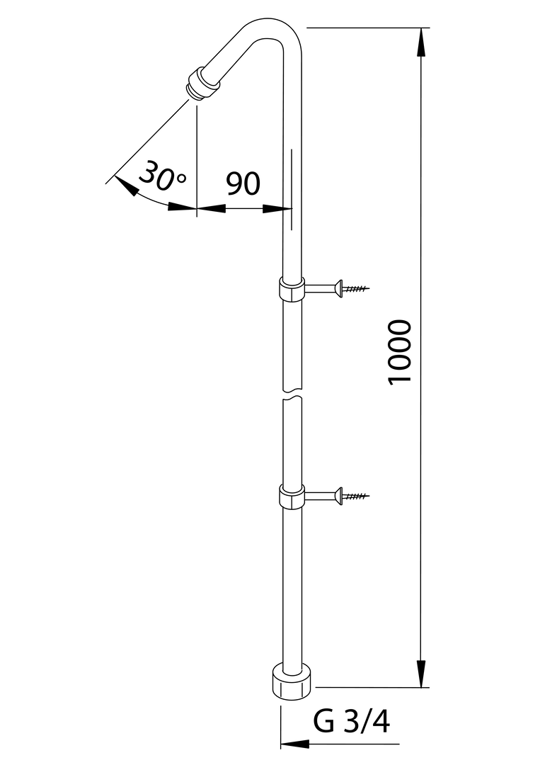 Oras - Shower pipe 231031