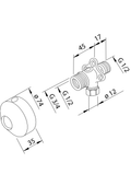 Oras - Angle connector with stopper