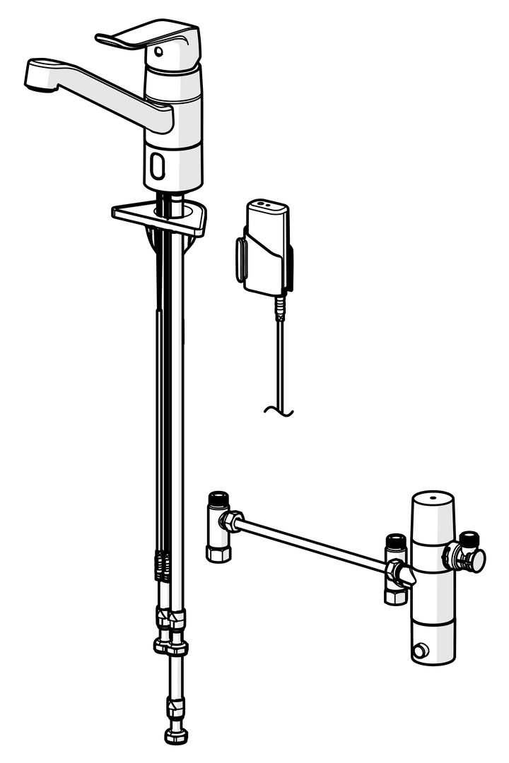Oras Care Hybrid - Kitchen faucet, 3 V, non-Bluetooth 5730FQ