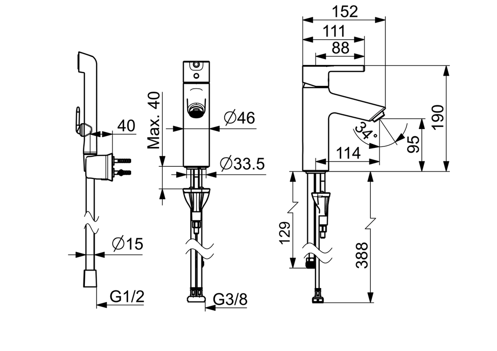 Oras Optima XL - Washbasin faucet 2606AF
