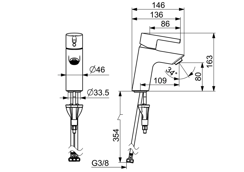 Oras Optima - Washbasin faucet 2610AF