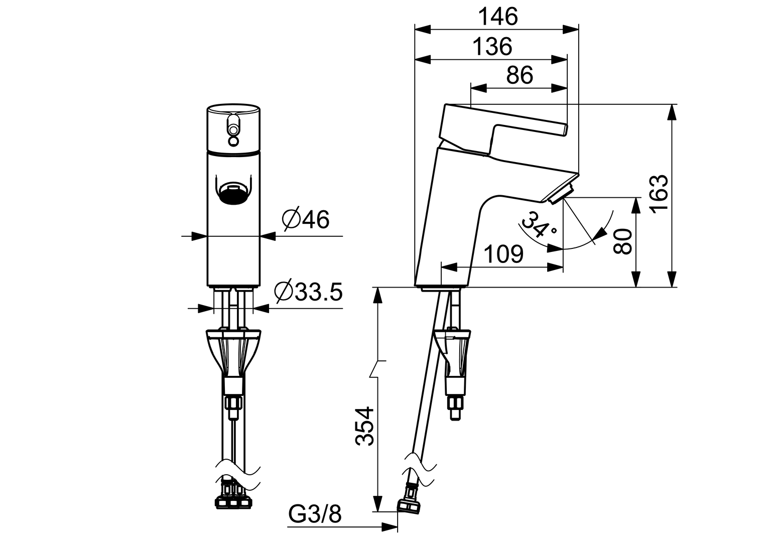 Oras Optima - Washbasin faucet 2610AF
