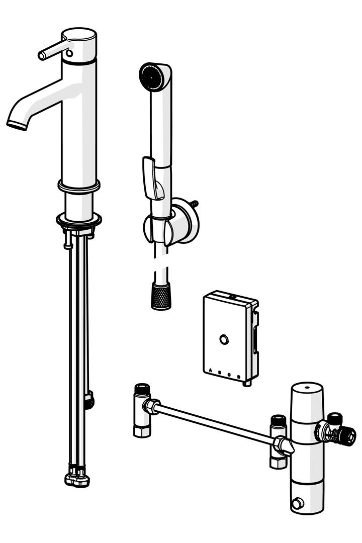 Oras Optima Style - Washbasin faucet, 3 V 2613FH