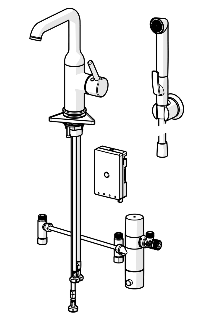Oras Optima Style - Washbasin faucet, 3 V 2615FH