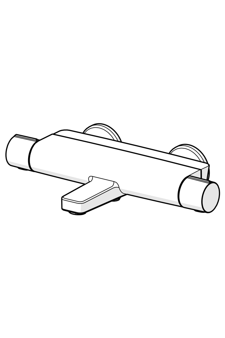 Oras Optima Style - Shower faucet with spout 7140GN-33