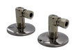 Elbow connector pair with shut-off, G1/2, D10