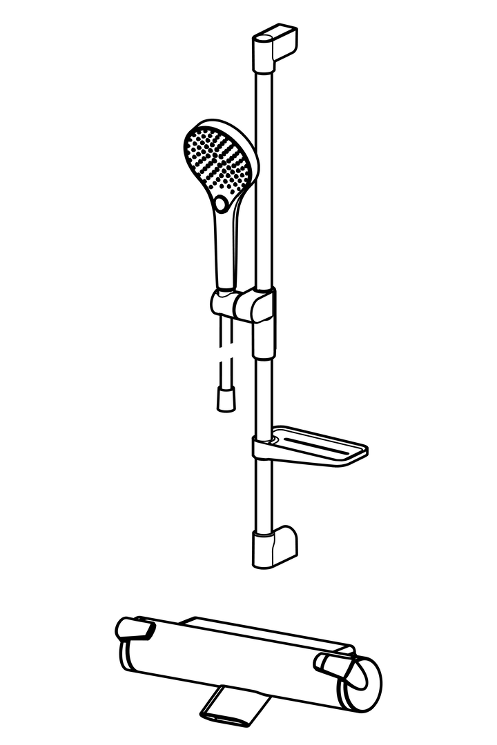 Oras Optima - Bath and shower faucet with shower set