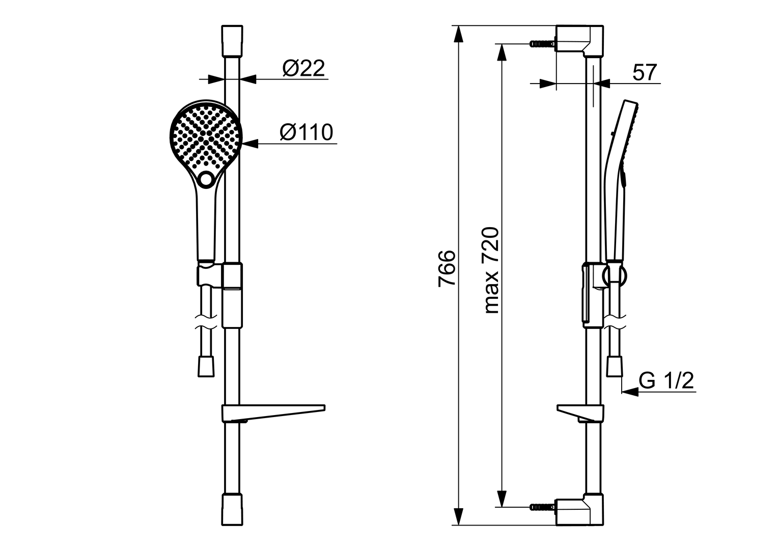 Oras Optima Style - Shower set 2790N