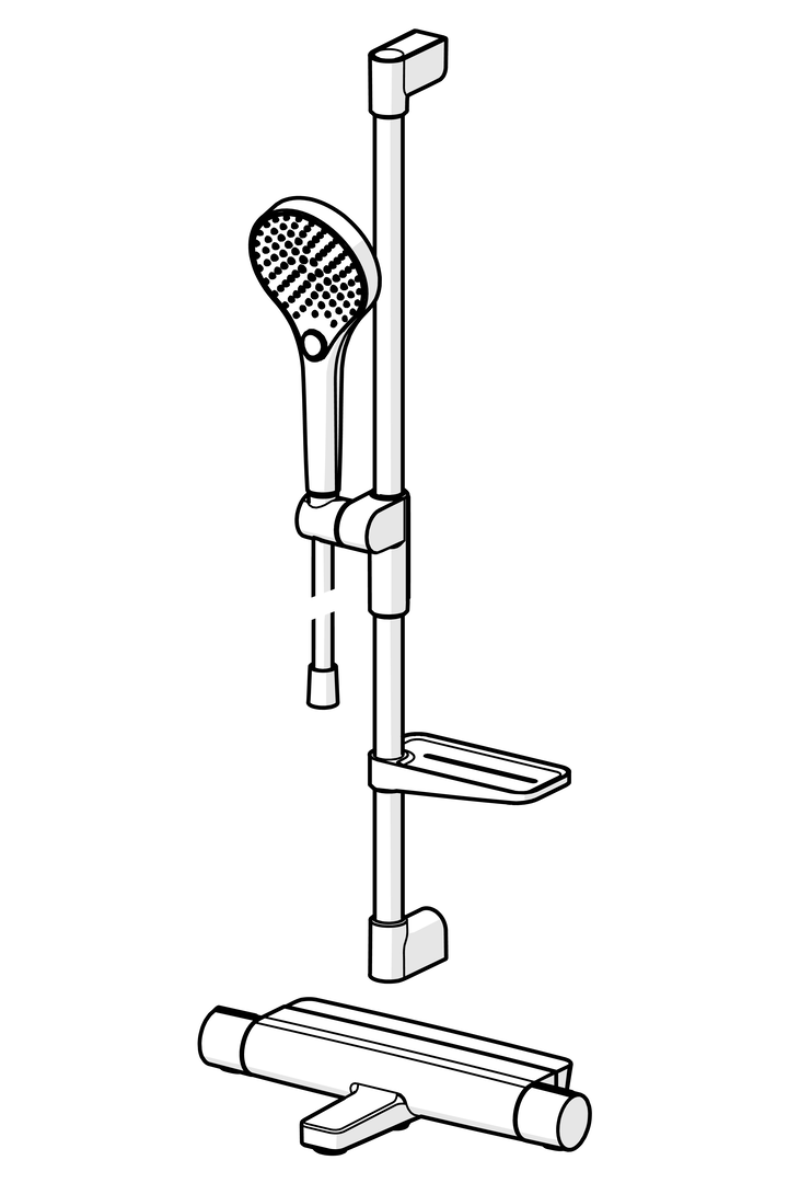 Oras Optima Style - Bath and shower faucet with shower set 7149N