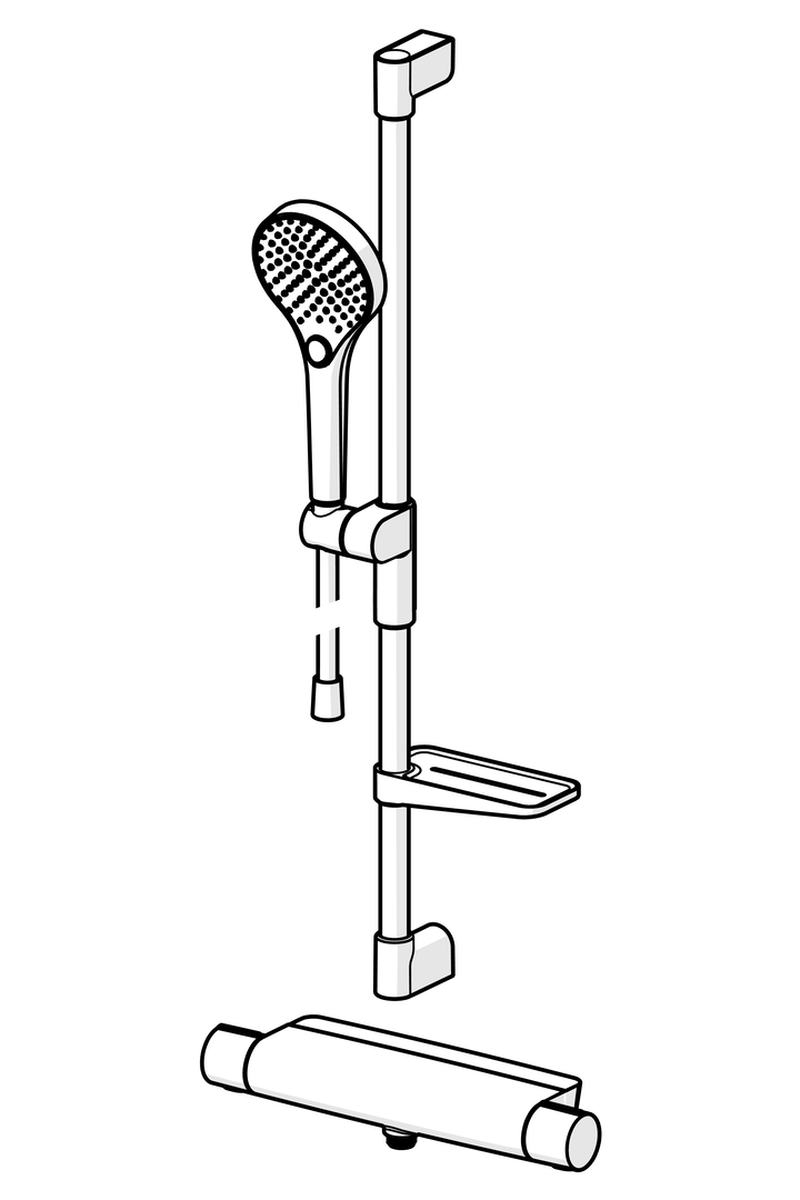 Oras Optima Style - Shower faucet with shower set 7169-109