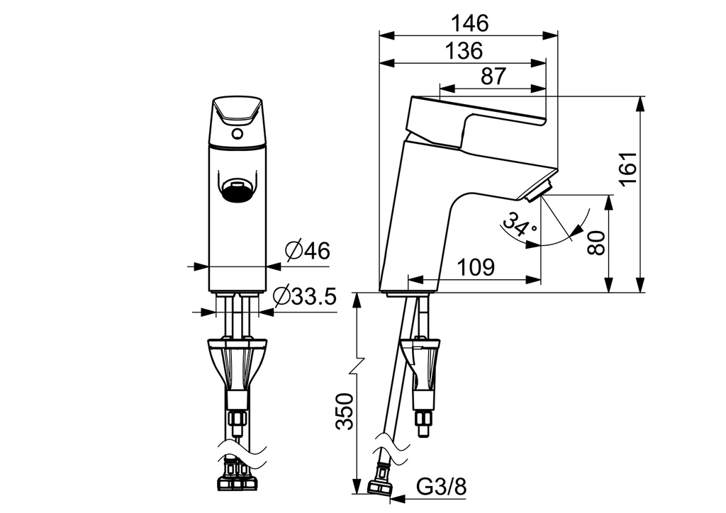 Oras Optima - Washbasin faucet 2610f-33