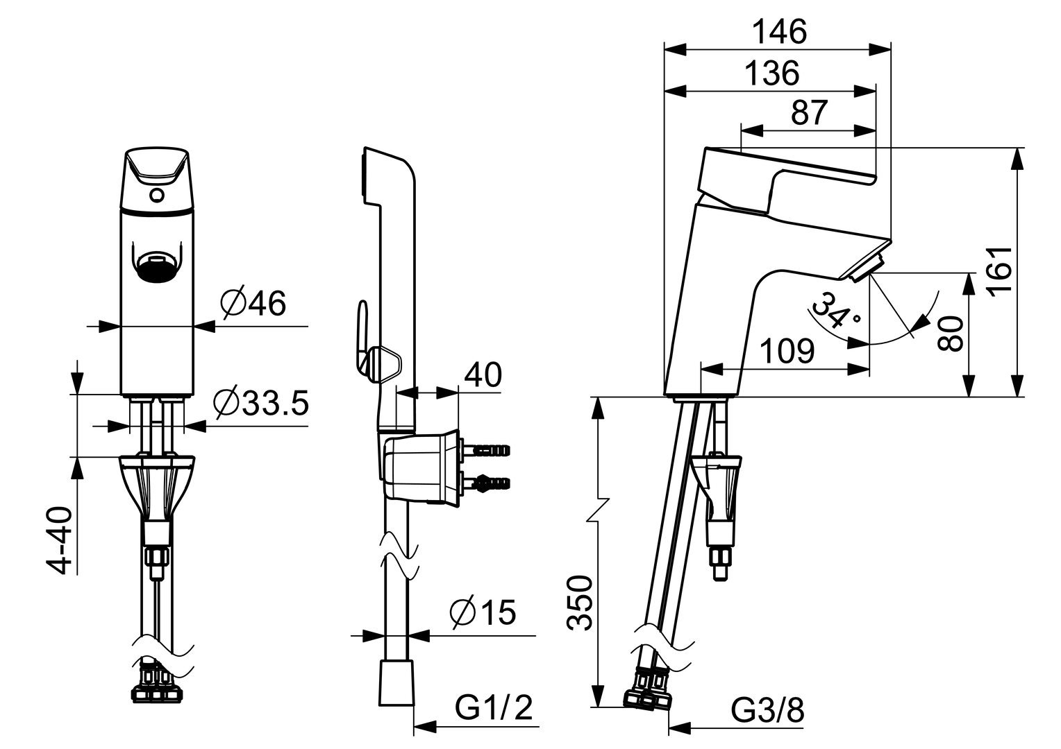 Oras Optima - Washbasin faucet 2612f-33