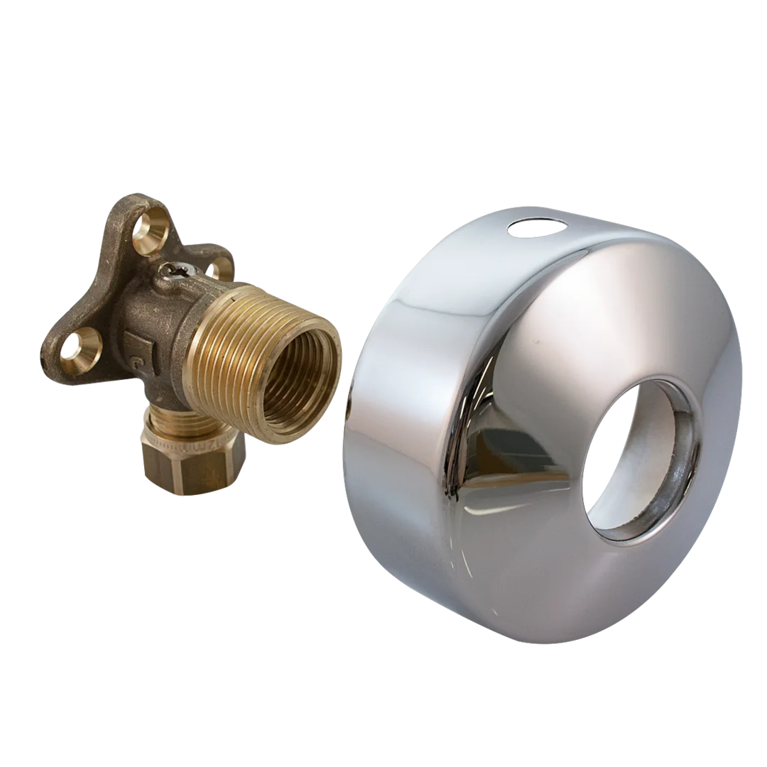 Surface elbow connector with shut-off