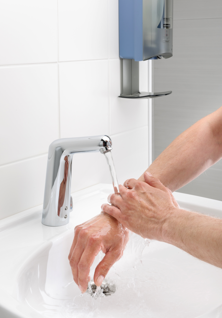 Oras Medipro XL - High washbasin faucet, 9/12 V, Bluetooth